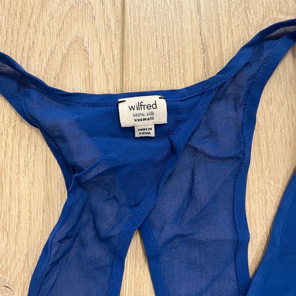 Aritzia Wilfred Victoire Silk Cut Out Tank Dress - 100% Silk - Picture 4 of 4